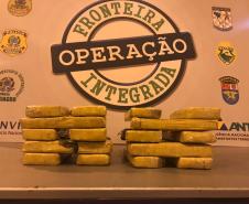 BPFron apreende 19 tabletes de maconha em Foz do Iguaçu (PR)