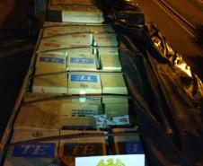 BPFron apreende 1,5 mil caixas de cigarro contrabandeados do Paraguai 