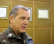Curitiba, 225 de Fevereiro de 2018. Visita do Comandante da Artilharia Divisionária da 5ª Divisão de Exército, General de Brigada Rodrigo Pereira Vergara  ao Quartel do Comando-Geral da Polícia Militar do Paraná.