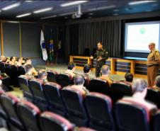 Curitiba, 225 de Fevereiro de 2018. Visita do Comandante da Artilharia Divisionária da 5ª Divisão de Exército, General de Brigada Rodrigo Pereira Vergara  ao Quartel do Comando-Geral da Polícia Militar do Paraná.