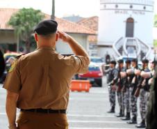 Curitiba, 225 de Fevereiro de 2018. Visita do Comandante da Artilharia Divisionária da 5ª Divisão de Exército, General de Brigada Rodrigo Pereira Vergara  ao Quartel do Comando-Geral da Polícia Militar do Paraná.