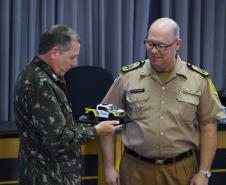 Curitiba, 225 de Fevereiro de 2018. Visita do Comandante da Artilharia Divisionária da 5ª Divisão de Exército, General de Brigada Rodrigo Pereira Vergara  ao Quartel do Comando-Geral da Polícia Militar do Paraná.
