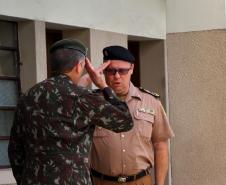 Curitiba, 225 de Fevereiro de 2018. Visita do Comandante da Artilharia Divisionária da 5ª Divisão de Exército, General de Brigada Rodrigo Pereira Vergara  ao Quartel do Comando-Geral da Polícia Militar do Paraná.