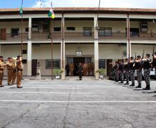 Curitiba, 225 de Fevereiro de 2018. Visita do Comandante da Artilharia Divisionária da 5ª Divisão de Exército, General de Brigada Rodrigo Pereira Vergara  ao Quartel do Comando-Geral da Polícia Militar do Paraná.