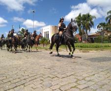 Regimento de Polícia Montada participa de evento alusivo ao Dia Nacional do Cerco da Lapa