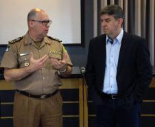 Curitiba, 23 de Fevereiro de 2018. 23-02-2018 SESP visita Comandante-Geral.