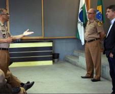 Curitiba, 23 de Fevereiro de 2018. 23-02-2018 SESP visita Comandante-Geral.
