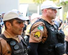 Curitiba, 01 de Março de 2018. Evento de aniverssário do BPTran, e passagem de Comando.