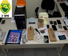 Polícia Militar encaminha três homens suspeitos de tráfico de drogas em Siqueira Campos, no Norte Pioneiro