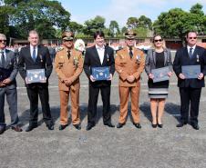 Curitiba, 09 de Março de 2018. APMG comemora 47 anos durante solenidade com entrega do Espadim Tiradentes e medalha de Mérito de Ensino