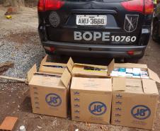 BOPE recupera cigarros roubados e apreende drogas na Capital e RMC
