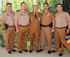 DA ESQ. PARA DIR. CEL. OPM JOAO DE PAULA CARNEIRO FILHO, CEL. QOPM DANIEL DOS SANTOS, TEN.-CEL. CESAR LESTECHEN MEDEIROS, CEL. QOPM CHEHADE ELIAS GEHA E TEN.-CEL. QOPM EVERON CESAR PUCHETTI FERREIRA