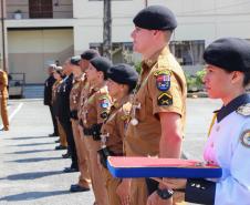 Curitiba, 05 de abril de 2018. Entrega de Medalhas do 1º CRPM