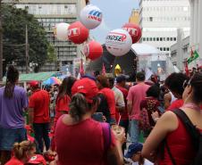 Curitiba, 01 de maio de 2018. Manifestações do Dia do Trabalho