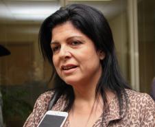 Curitiba, 16 de maio de 2018. Comandante recebe prefeito e vereadores em seu gabineteVereadora de Terra Rica Thayze Gizelli Cordeiro