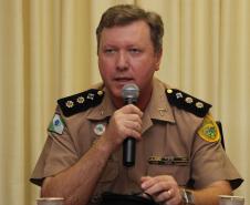 Curitiba, 18 de maio de 2018. Reunião Rede de Proteção Campanha não engole o choroCoronel Vanderley Rothenburg