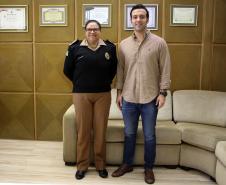 uritiba, 23 de maio de 2018.  Reunião entre CG e o deputado estadual Bernado Ribas Carli