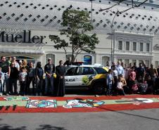 Curitiba, 31 de maio de 2018. Montagem do tapete Corpus Christi