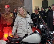 Curitiba 05 de junho de 2018 - Entrega de motos ao BPRv.