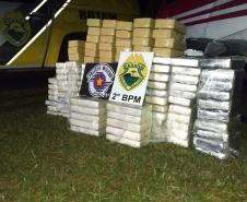 Helicóptero carregado com R$ 2 milhões em drogas faz pouso forçado e acaba apreendido pela PM em Cambará (PR), no Norte Pioneiro
