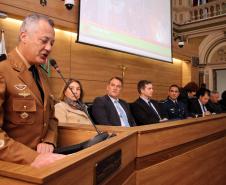 CUritiba, 14 de junho de 2018. Homenagem da Câmara dos Vereadores de Curitiba ao BM Ten.-Cel. Ricardo Silva
