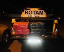 Mais de 600 quilos de maconha, crack e cocaína são apreendidos pelo BPRv em Terra Roxa (PR), no Oeste do estado