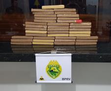BPRv intercepta bagagem com 25 quilos de maconha em Iporã (PR), no Noroeste do estado