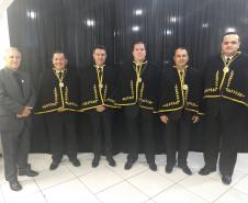 Militares estaduais do Paraná participam de fundação da Academia de Letras dos Militares Estaduais do Brasil e do DF em Santa Catarina
