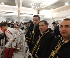 Militares estaduais do Paraná participam de fundação da Academia de Letras dos Militares Estaduais do Brasil e do DF em Santa Catarina