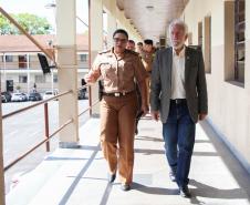 Comandante-Geral da PM recebe visita do vice-governador eleito no Quartel do Comando-Geral da Corporação