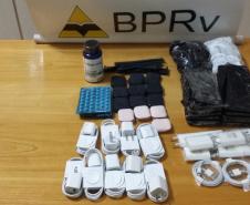 BPRv apreende drogas, eletrônicos e medicamentos, em ações distintas no Noroeste e Sudoeste do Estado
