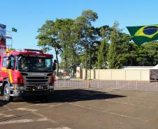 Cerca de 3 mil bombeiros militares de todo o Brasil participam da abertura do XVIII Seminário Nacional de Bombeiros em Foz do Iguaçu, no Paraná