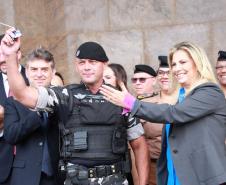 Curitiba, 27 de novembro de 2018 - Viaturas Trailblazers e guinchos são entregues à Polícia Militar do Paraná pelo Governo do Estado