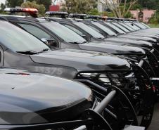 Curitiba, 27 de novembro de 2018 - Viaturas Trailblazers e guinchos são entregues à Polícia Militar do Paraná pelo Governo do Estado