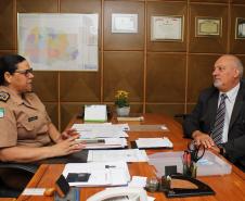 Curitiba, 06 de dezembro de 2018, Visita do Secretário de Justiça à Comandante Geral