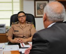 Curitiba, 06 de dezembro de 2018, Visita do Secretário de Justiça à Comandante Geral