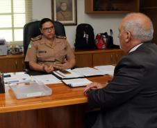 Curitiba, 06 de dezembro de 2018, Visita do Secretário de Justiça à Comandante Geral