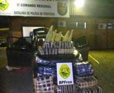 BPFron apreende maconha, skunk e recupera veículo em Marechal Cândido Rondon (PR)