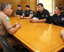 Policiais da Argentina visitam o Comandante-Geral da Polícia Militar em Curitiba (PR)