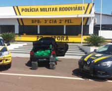 Ação conjunta do BPRv e da PRF resulta na apreensão de 365 quilos de maconha em Iporã, no Oeste do estado