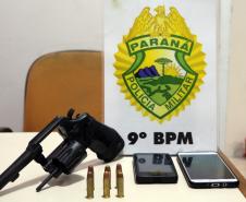 Pontal do Paraná, 23 de janeiro de 2019. Operação Verão 2018/2019 - Flagrante de Posse de Arma de Fogo