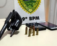 Pontal do Paraná, 23 de janeiro de 2019. Operação Verão 2018/2019 - Flagrante de Posse de Arma de Fogo