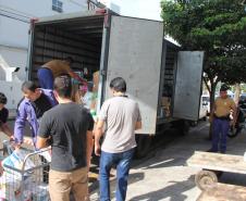 Ação integrada da PM com a comunidade resulta na coleta de mais de três toneladas de donativos 