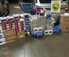 Produtos contrabandeados do Paraguai são apreendidos pelo BPFron no Oeste do estado