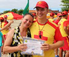 Matinhos, 07 de fevereiro de 2019. Operação Verão 2018/2019 - Formatura dos Bombeiros Guarda-Vidas