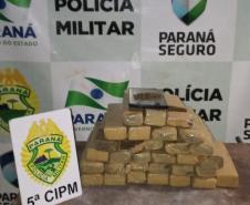 Em dois dias, mais de 23 quilos de maconha são apreendidos pela PM no Noroeste do estado; quatro pessoas são presas
