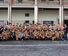 Curitiba, 26 de fevereiro de 2019. Homenagem as policiais militares pelo dia internacional da mulher