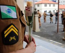 Curitiba, 26 de fevereiro de 2019. Homenagem as policiais militares pelo dia internacional da mulher