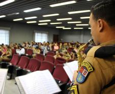 Curitiba, 26 de fevereiro de 2019. Homenagem as policiais militares pelo dia internacional da mulher
