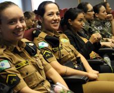 Curitiba, 26 de fevereiro de 2019. Homenagem as policiais militares pelo dia internacional da mulher